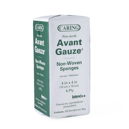 Caring Non-Woven Non-Sterile Gauze Sponges - PRM25444