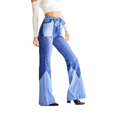 Women Y2K Jeans Pants High Waist Straight Wide Leg Denim Pants Vintage ...