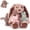 Bunny-Pink, variant on MaoGoLan 5Pcs 20'' Fox Stuffed Animals Fox Plush Toy Stuffed Mommy Fox with 4 Babies