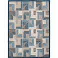 thumbnail image 1 of Central Oriental 1654.61.67EC 7 ft. 10 in. x 9 ft. 10 in. Tribal Polypropylene Winlynns Rectangle Area Rug, Grey & Red, 1 of 1