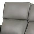 thumbnail image 2 of Benjara Sily Power Reclining Loveseat- Gray Faux Leather- 57 Inch- USB Ports, 2 of 9