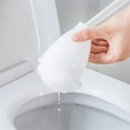thumbnail image 4 of 4 Pcs Toilet Brush,Happon White Soft Swab Toilet Mops for Bathroom Toilet,Soft Toilet Bowl Brushes with Long Handles,Toilet Cleaning Wand Toilet Scrubber Bathroom Accessories, 4 of 7