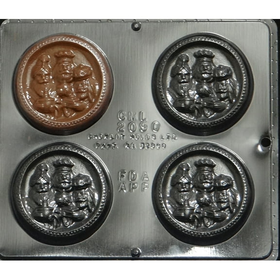 2090 Three Wise Men Chocolate Candy Mold