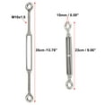 thumbnail image 4 of 2pcs M10 10mm OO Type Eye and Eye Car Turnbuckle Rigging Wire Rope Tension Screw 304 Stainless Steel Adjustable, 4 of 6