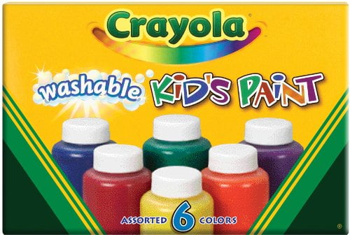 Crayola Washable Kids Paint (6 Colors Count) Perfect Arts And Crafts