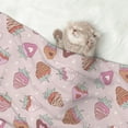 thumbnail image 2 of Disketp Strawberry Cake Dog Blanket/Bed Cover for Dogs and Cats,Puppy Essentials-Small, 2 of 8