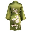 thumbnail image 4 of BABEYOND Kimono Robe Cover up Short Satin Floral Silky Kimono Blouse Loose Bachelorette Party Robe, 4 of 5