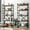2PCS H-Shaped Bookshelves, variant on Walsunny Bookshelves Wooden Bookcases 5 Tiers H-Shaped Bookshelf with 5 Open Display Shelves Brown