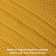 thumbnail image 4 of Flxxie Natural Bamboo Fiber Blanket, Breathable Hygroscopic Blanket for Hot Sleepers, Yellow, 51"x67", 4 of 6