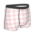 thumbnail image 3 of Fotbe Pink Checkboard Men’s Total Support Pouch Boxer Briefs, X-Temp Cooling, Moisture-Wicking Underwear, Regular, Long-leg and Trunk-Large, 3 of 9
