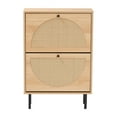 thumbnail image 5 of Baxton Studio Remus Classic Shoe Cabinet, 12-Pair, Light Oak, 5 of 11
