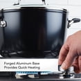 thumbnail image 3 of Stockpot KitchenAid, antiadherente anodizado duro, 8 cuartos de galón con tapa, 3 of 9