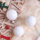 thumbnail image 3 of 4/5/8CM White Christmas Ball Christmas Decoration Xmas Tree Pendent Ornaments for Home Navidad New Year 2023 Decor Accessories, 3 of 4