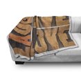 thumbnail image 3 of Live Laugh Love Soft Flannel Fleece Blanket, Macro Calligraphy with Life Message Inspirational Digital Graphic, Cozy Plush for Indoor and Outdoor Use, 50" x 70", Pale Caramel Umber, by Ambesonne, 3 of 6