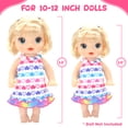 thumbnail image 4 of ZITA ELEMENT 10 Set Alive Baby Doll Clothes, Doll Clothes for 10-12 Inch Girl Dolls Outfits Accessories Include Cute Jumpsuit, Skirts, 4 of 9