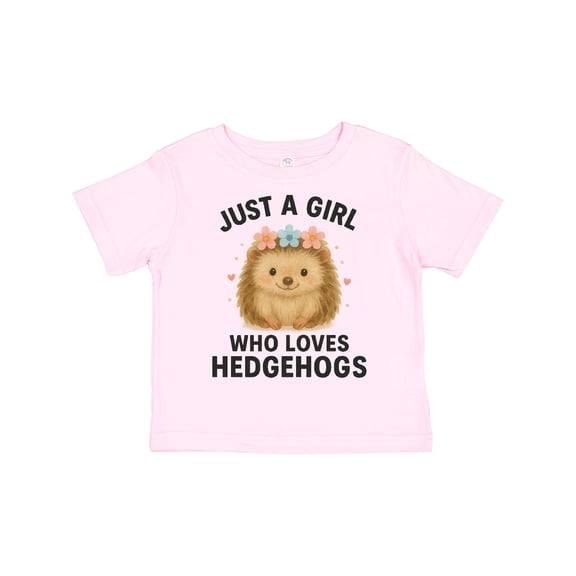 Inktastic Just a Girl Who Loves Hedgehogs Boys or Girls Toddler T-Shirt