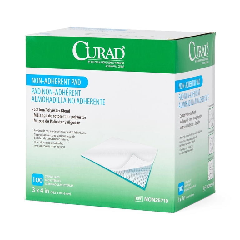 Curad Sterile Non-Adherent First Aid Gauze Pads, 3" x 4", 100-Count photo 6