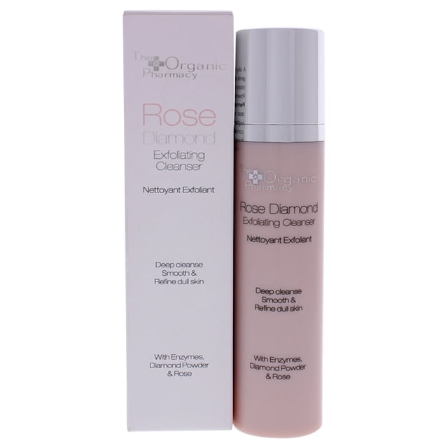 Rose Diamond Exfoliating Cleanser por la farmacia orgánica para unisex - Cleanser de 4 oz The Organic Pharmacy The Organic Pharmacy