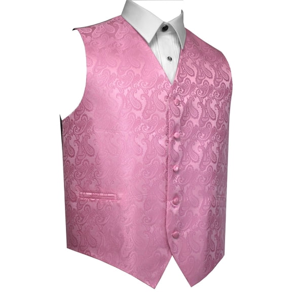 "BEST TUXEDO" Men's Formal, Wedding, Prom, Homecoming, Tuxedo Vest, in Rose Petal Paisley