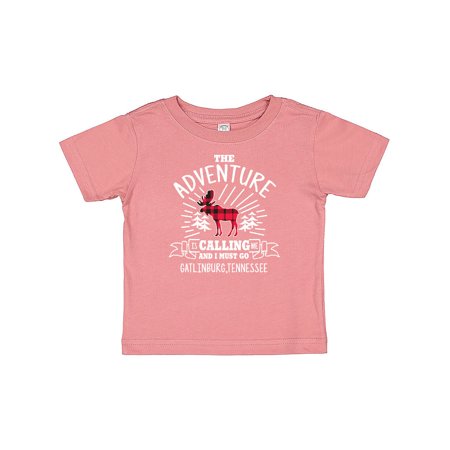 

Inktastic Gatlinburg Tennessee The Adventure is Calling and I Must Go Gift Baby Boy or Baby Girl T-Shirt