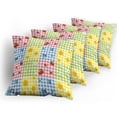 thumbnail image 5 of Ambesonne Colorful Throw Pillow Cover 4 Pack, Berries Flowers Picnic, 18", Multicolor, 5 of 7