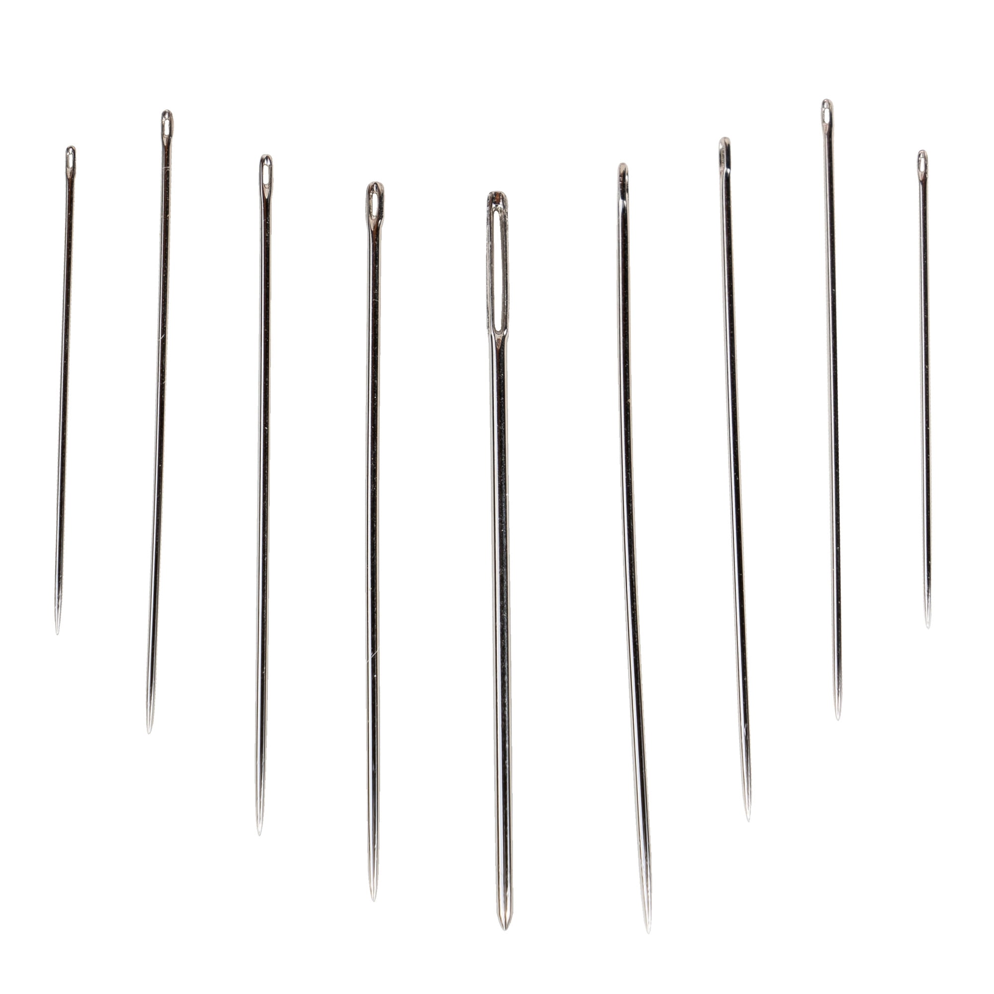 SINGER Large Eye Hand Needles - Set Of 12 On Collectible Magnet Storage, Sizes 16-22
