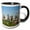 Black/White, variant on 3drose, Texas, Houston City Skyline at Dawn - Us44 Rti0032 - Rob Tilley, 11oz Two-tone Yellow Mug