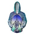 thumbnail image 2 of Sudadera con capucha de otoño para hombre, sudadera con capucha con estampado de tendencia Phoenix y cremallera, sudadera holgada con capucha de pavo real para hombre, ropa para hombre, 2 of 5