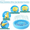 thumbnail image 4 of Inflatable Kiddie Pool - Swimming Pool with Sprinkler, Blow Up Swimming Pool for Family Party Water Sports, Full-Sized Kiddie Pool, 4 of 5