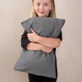 thumbnail image 5 of Bare Home Pillowcase Set - Premium 1800 Collection - Double Brushed - Ultra Soft - Toddler Size, Gray, 2 Count, 5 of 7