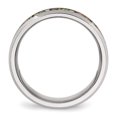 thumbnail image 2 of Stainless Steel Polished with Imitation Opal 8mm Men's Ring, 2 of 7