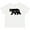 AA-White, variant on California Black Bear Silhouette Boys or Girls Baby T-Shirt
