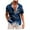 Blue, variant on Men's Hawaiian Floral Shirts Cotton Linen Button Down Tropical Holiday Beach Shirts