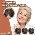 thumbnail image 2 of CAROOTU Soies Sans Couture-Base Cheveux Frange Topper Pince à Cheveux Droite dans Topper Front avec Franges Wispy, 2 of 7