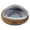 Brown, variant on LAZIOEGR Shell Shape Semi Enclosed Plush Cat Bed Small Dog Nest Cozy Winter Warmth Pet Furniture with Hard Top 12.6x13.8x7.1 Inches Coffee
