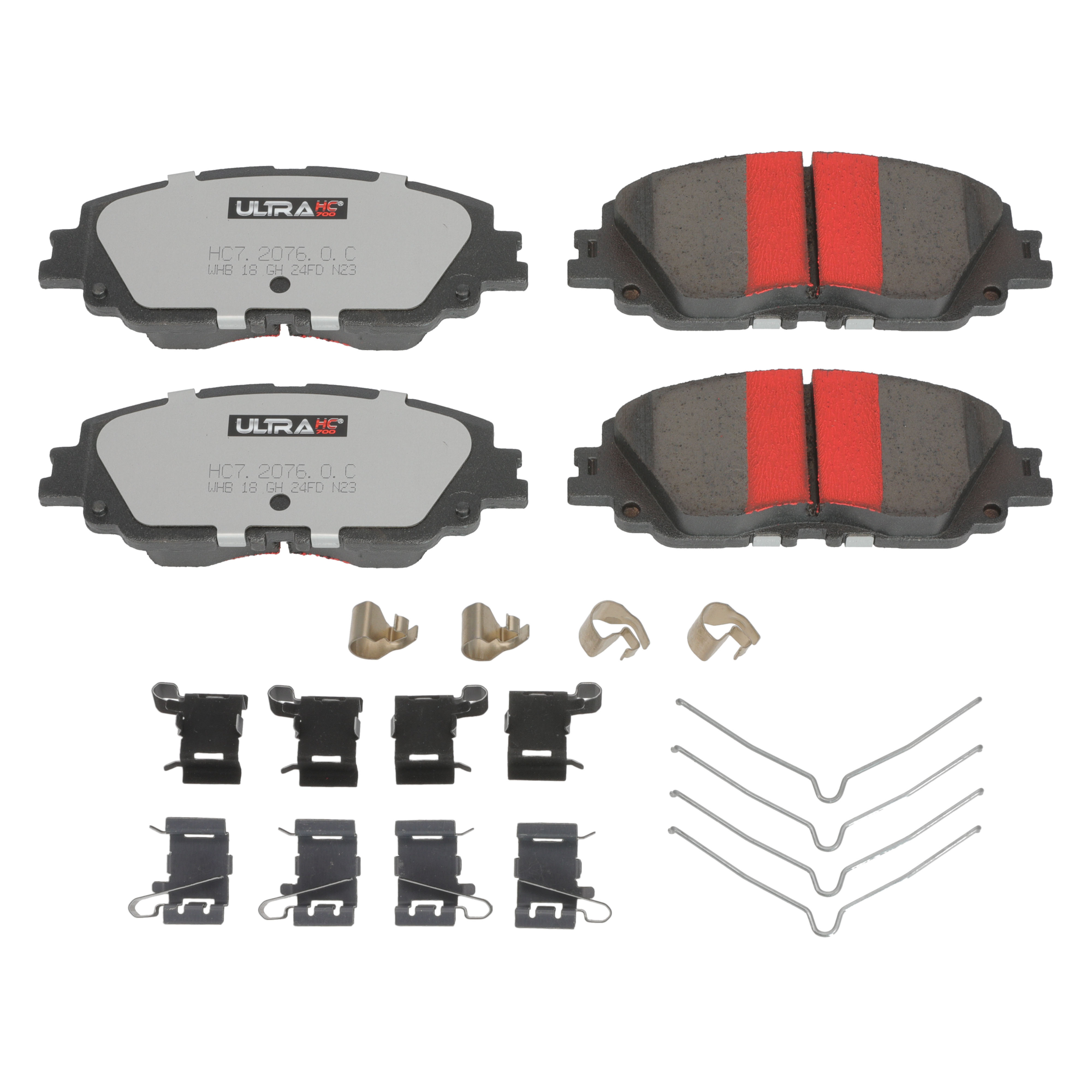 UltraHC 700 Brake Pad Set, Front HC7.2076.0.C, Toyota Camry 2023-2018