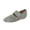 Gray, variant on Women's Fashion Mary Jane Pumps Pointy Toe Elastic Strap D'Orsay Comfy Ballet Flats Back Zipper Comfy Walking Outfit Shoes Size 10.5 Red