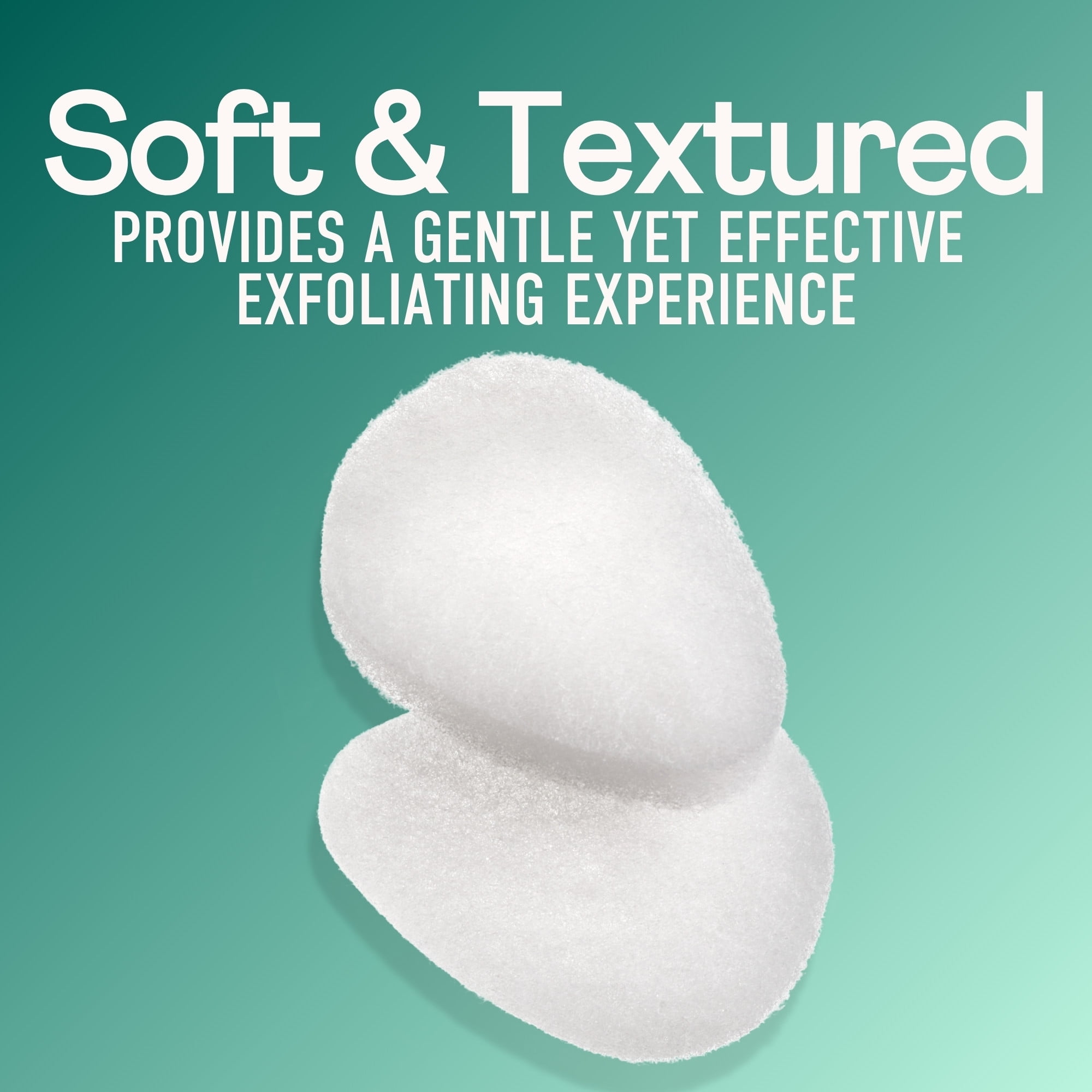 (4 pack) Swisspers Premium Exfoliating Cleansing Sponges, For Face & Body, Cruelty-Free & Vegan, 4 count
