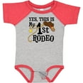 thumbnail image 3 of Inktastic Yes, This is My 1st Rodeo Cowboy Hat with Red Band, Lasso Boys or Girls Baby Bodysuit, 3 of 5