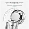 thumbnail image 3 of Ventilador solar para camping con luz – Ventilador portátil LED plegable, telescópico y recargable para exteriores, ideal para tiendas de campaña, circulador de aire y lámpara 2 en 1., 3 of 6