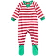 thumbnail image 1 of Family Pajamas Pyjama à Rayures pour Bébé, Rouge, 12 Mois, 1 of 1