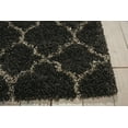 thumbnail image 4 of Nourison Amore Shag Trellis Charcoal 3'2" x 5' Area Rug, (3' x 5'), 4 of 9