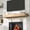 Rustic Oak, variant on Kincubow 60 inch Fireplace Mantel Shelf, Solid Pine Wood Wall Mounted Mantel, Rustic Farmhouse Style
