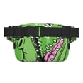 thumbnail image 3 of Rateoe CROCODILE HEAD Print Fanny Pack Belt Bag for Women and Men, Square Double-Layer Waterproof Waist Pack with Adjustable Strap for Hiking, Jogging, Cycling, 3 of 9