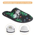 thumbnail image 3 of Slippers for Women, space Dinosaur rocket Womens Slippers Fuzzy Winter House Shoes, Soft Anti-Skid Slippers Indoor and Outdoor, 3 of 5