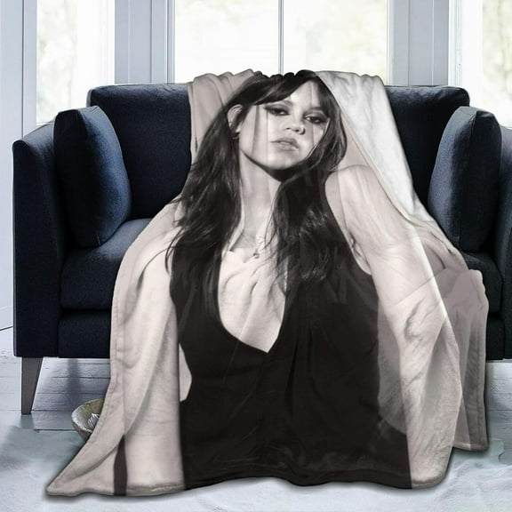 Jenna Actors Ortega Blanket Throw Blanket Soft Microfiber Blankets for Living Room Couch Sofa Bedroom 40"x30"