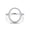 Silver, variant on 925 Sterling Silver Oval Diamond Ring For Women, Gold Plated Inlaid Artificial Gemstones, Simple Style, Width 1.54 cm, Weight 1.53 g