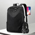 thumbnail image 6 of 50% Off Clear! Men Backpack 17.3 In USB Charging Laptop Computer Bag Casual Business Black, 6 of 12