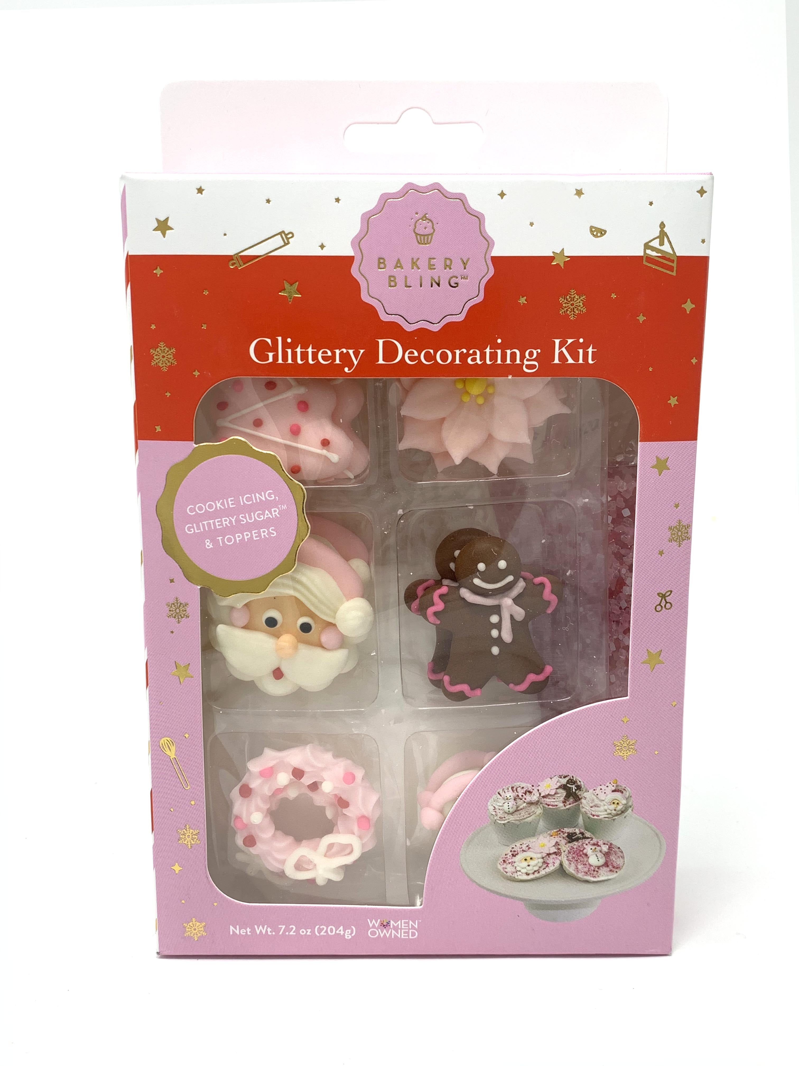 Bakery Bling Designer Decorating Kit, Pink Christmas