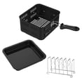 thumbnail image 1 of GoWISE USA GWA0080 3-Piece Accessory Kit Power Air Fryer Oven Including 6-Quart Basket, Baking Pan, and Toasting Rack, 6-Qt, Universal, 1 of 5